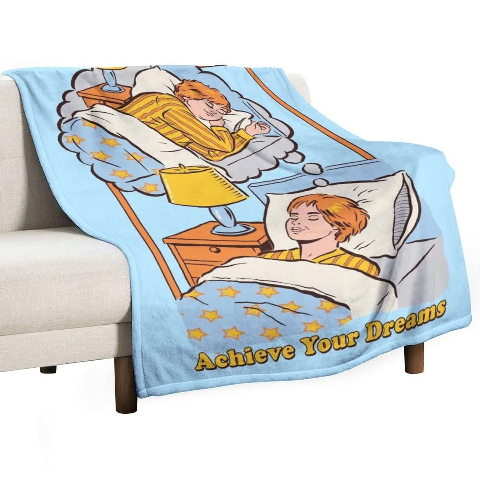 Achieve Your Dreams Throw Blanket Hairy Summer Bed covers Flannel Fabric Winter beds valentine gift ideas Blankets