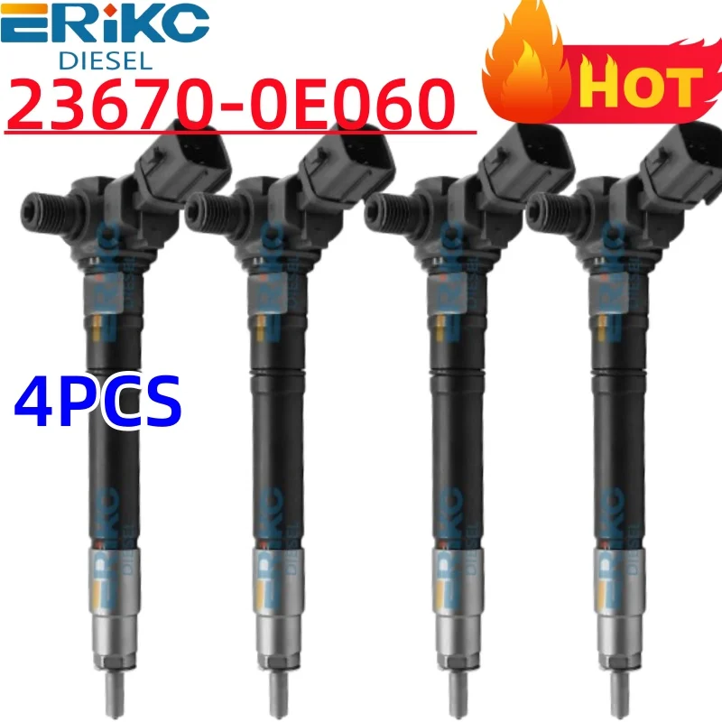 

4X топливная форсунка 23670-0E060 23670-09470 236700E060 для Toyota 1GD-FTV Hilux Fortuner и Innova 2,8 лтр ERIKC