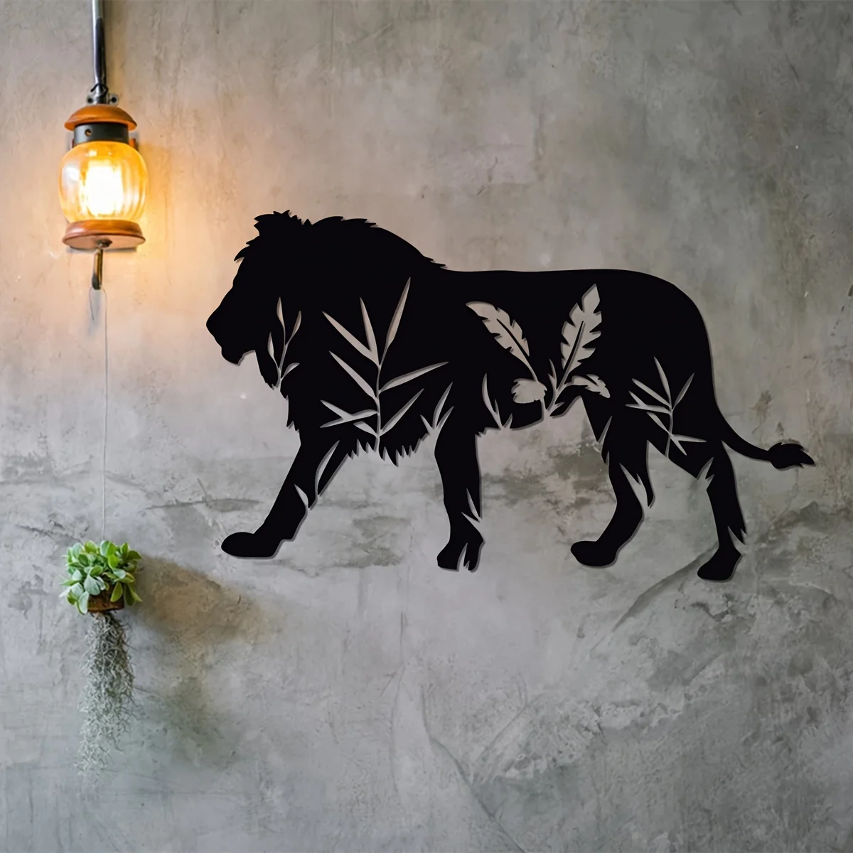 

1pc Metal Art Wall Decor, Metal Art Wall Decor,Lion Sign, for Kitchen Bathroom Living Room Bedroom Study Porch Home Gifts