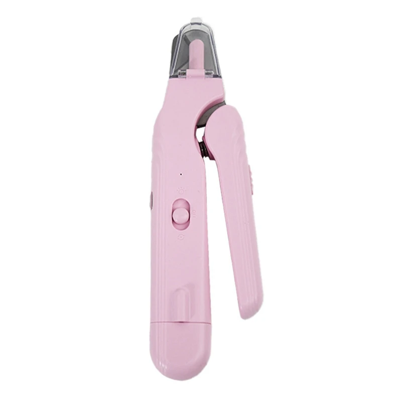 Pet LED Nail Clipper Type-C Charging Port Nail Polisher And Clipper For Cats And Dog 2-In-1