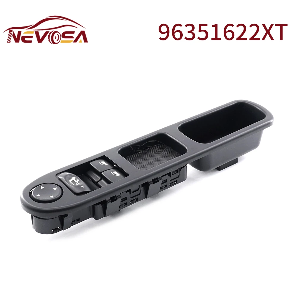 

NEVOSAсо складным 96351622XT для 2000-2005 Peugeot 307 6554.E4 6554E4, передний привод автомобиля, электрическая панель переключателя стеклоподъемника