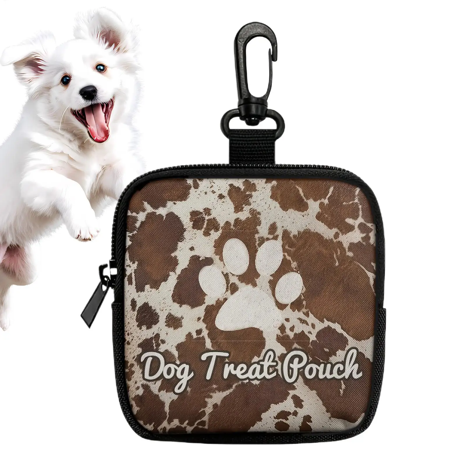 Portable Dog Treat Bag Outdoor Training Dog Food Pocket with Zipper  Multifunctional Dog Reward Bags Pet Supplies