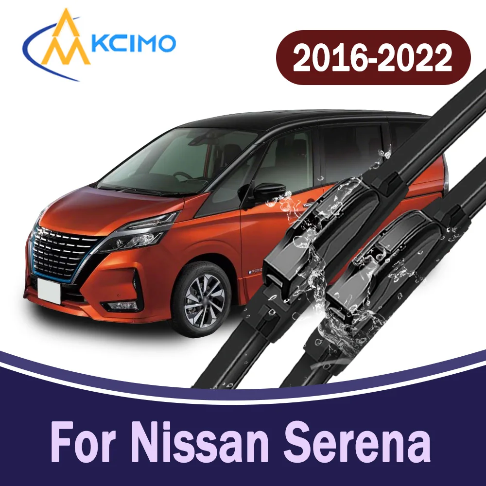 

High Performance All-Weather Front Windscreen Wiper Blades For Nissan Serena C27 2016–2022 Car Windshield Replacement Parts 2Pc