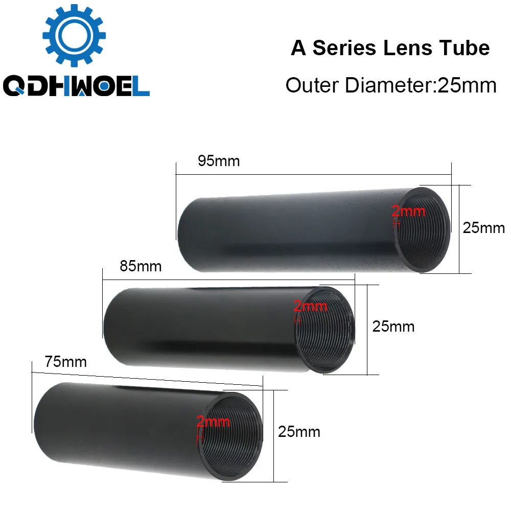 QDHWOEL A Series CO2 D.25mm เลนส์สําหรับ D20 F50.8/63.5/101.6 มม.เลนส์ CO2 ตัดเลเซอร์แกะสลักเครื่อง