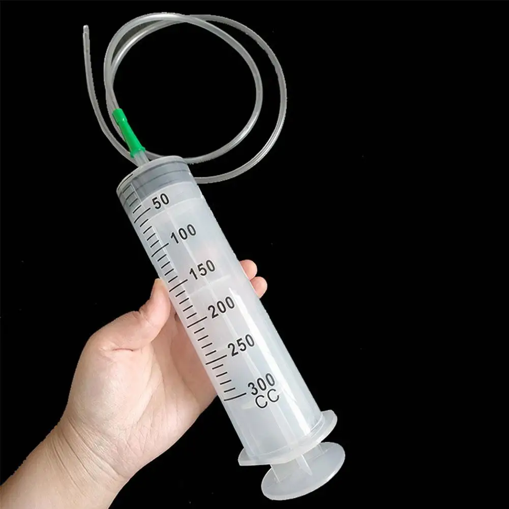 Spritze, große Spritzen, wiederverwendbare Pumpe, Messung mit Skala, Spritze mit Schlauch, Haustierfütterung, Seringaöl, Kleber, Wasserapplikator