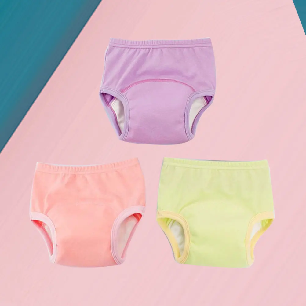 

3 Pcs Baby Training Pants Underwear Washable Diapers for Toddler Newborn Every Urine Child