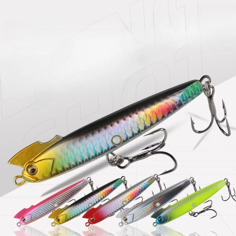 1 Stück Stiftförmiger Köder, Wackelnd und Zappelnd, 8cm/18g, 3D-Fischauge, Realistischer Kunstköder, Praktisches Angelzubehör