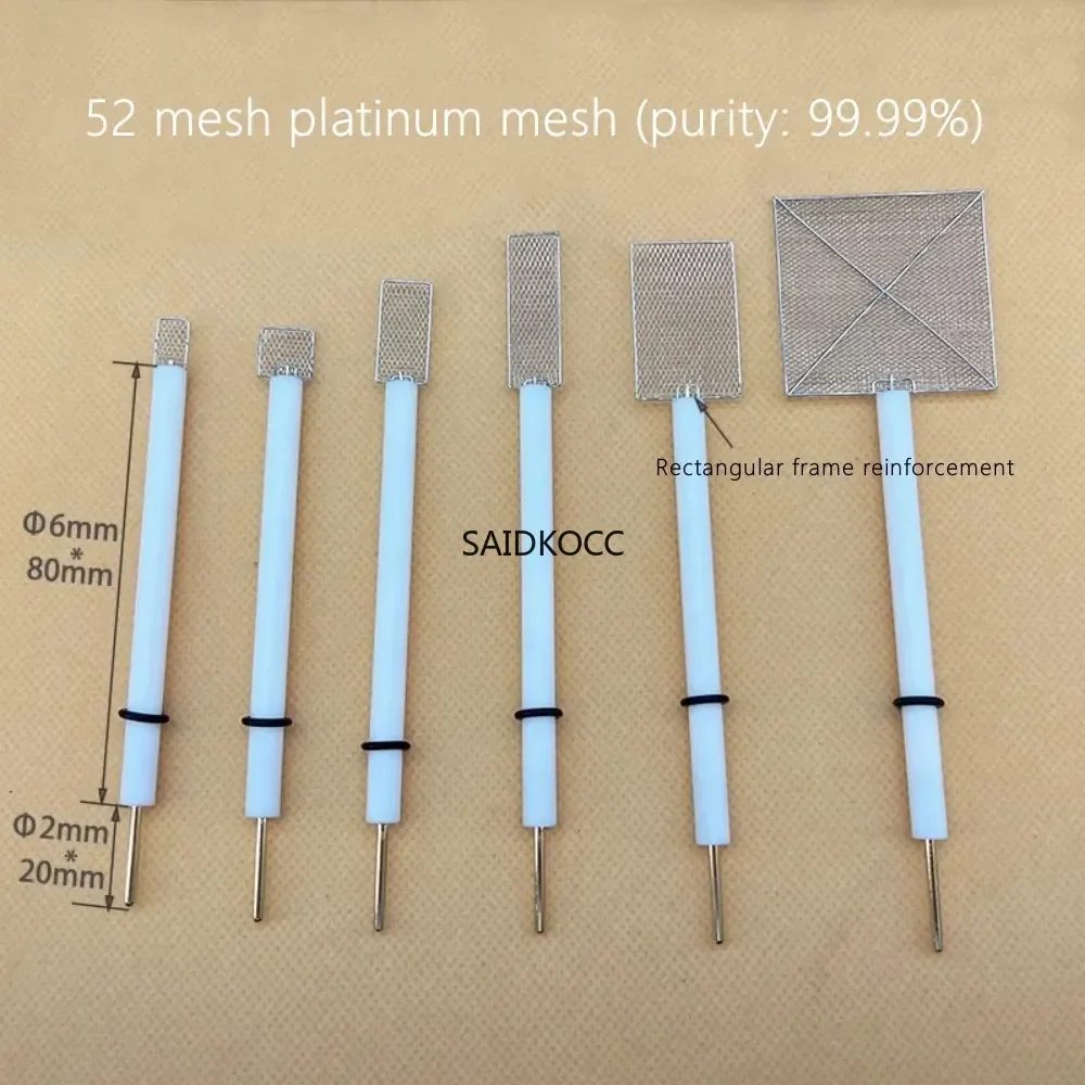 SAIDKOCC Platinum mesh electrode. Contrast electrode. Electrochemical auxiliary electrode. The purity of platinum is over 99.99%