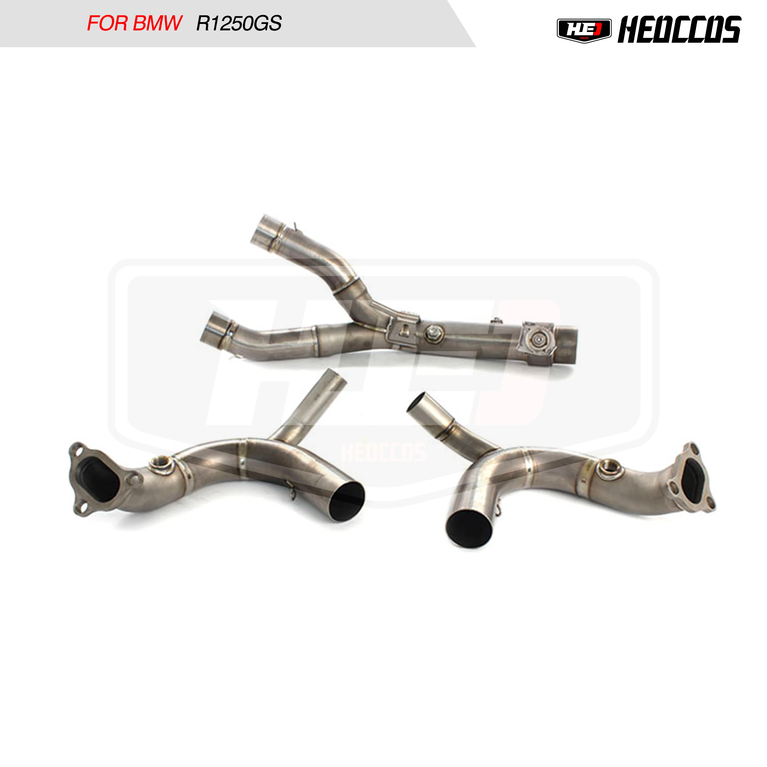 HEO Motorcycle Exhaust System For BMW R1250GS ADV RT RS R Exhaust Pipe Header Moto Exhaust Middle Link Pipe Muffler