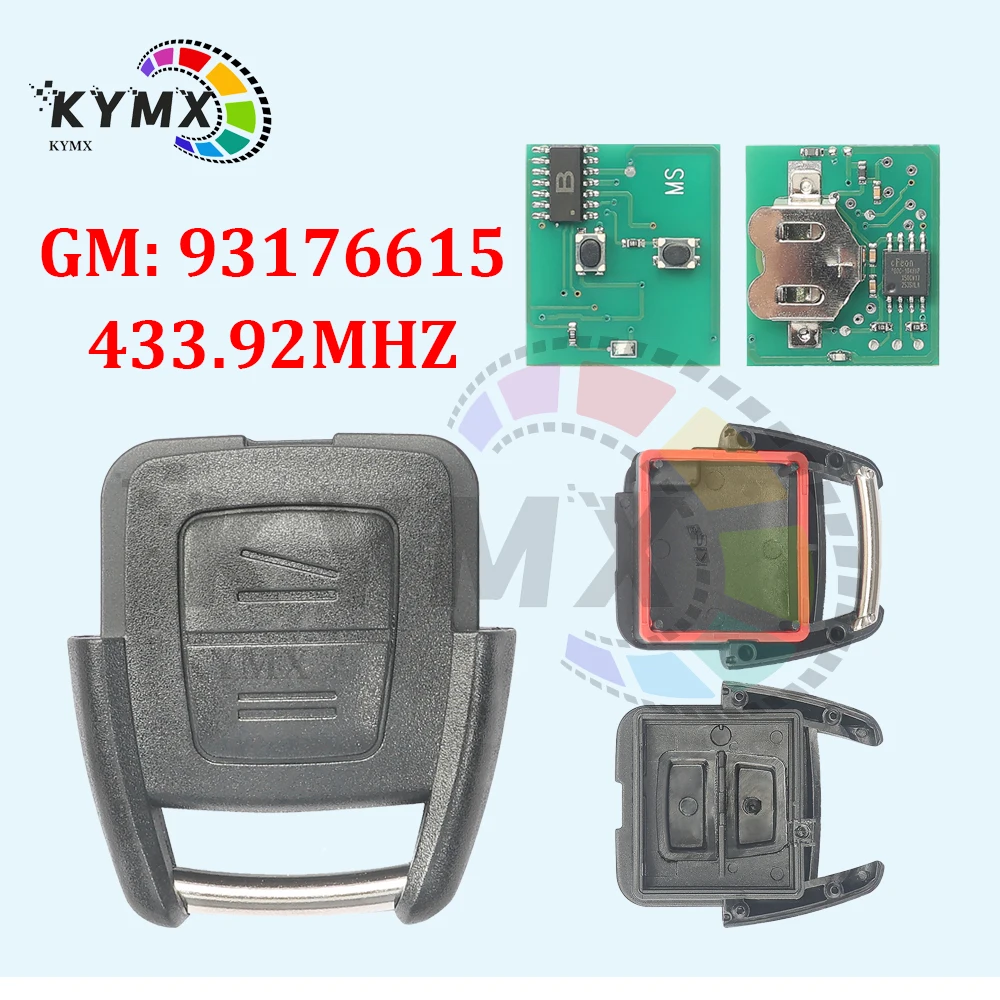 KYMX 2Buttons 433MHz GM:93176615 OP1 For Opel Vauxhall Astra A/G Zafira A 200-2004 Holden For BOSCH TS 1998-2005 Car Remote Key