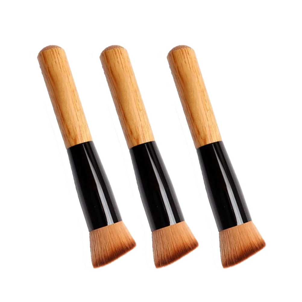 Set di pennelli per cipria in polvere da 3 pezzi Pennelli per trucco Pennelli per fard in morbida fibra artificiale per ombretto Essenziale per donna