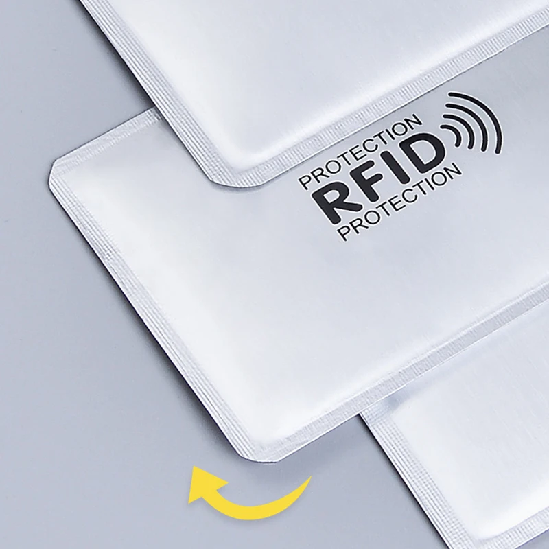 5-20 pcs Aluminium Anti Rfid Card Holder NFC Blocking Reader Lock Id Bank Card Holder Case Protection Metal Credit Card Case
