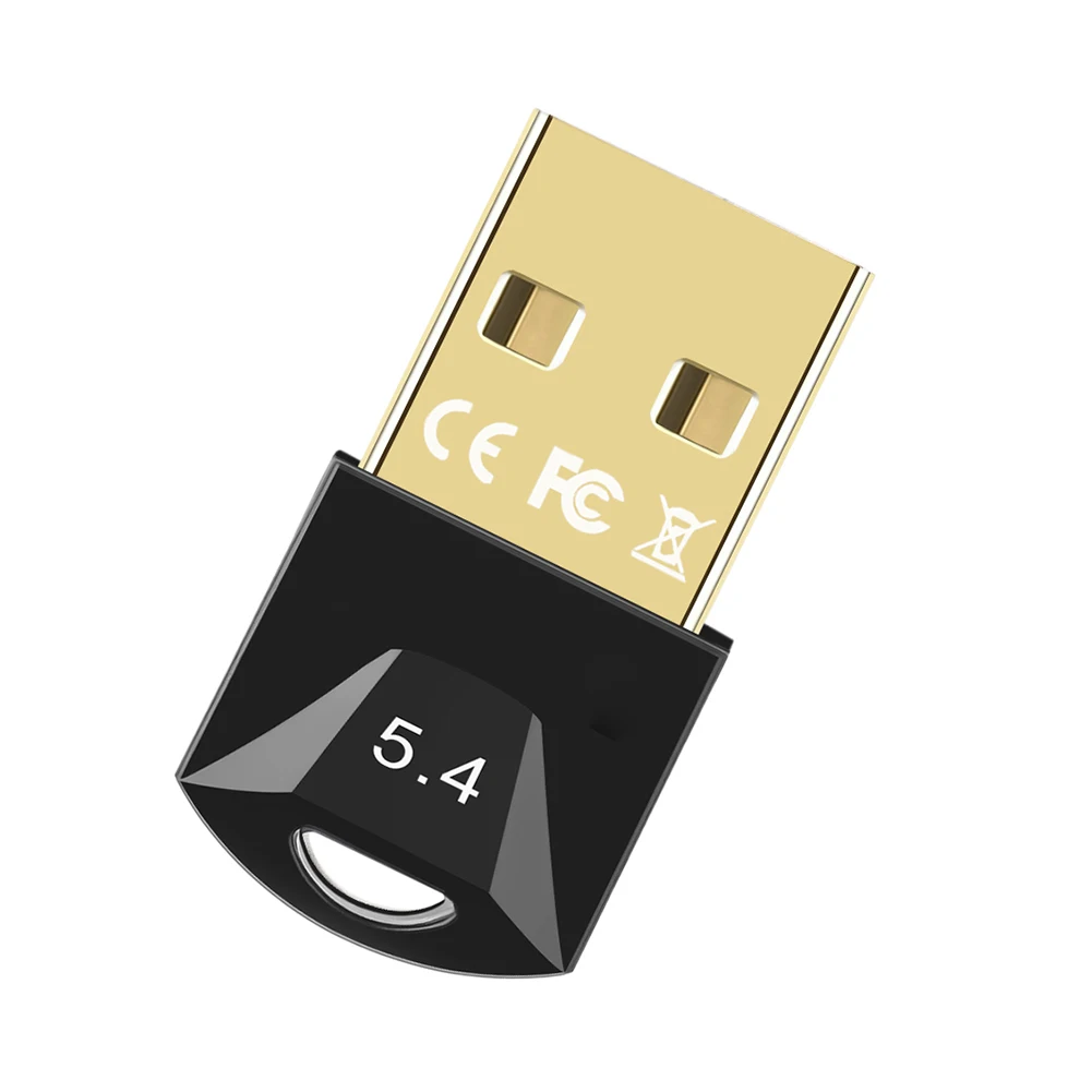 USB Bluetooth-совместимый адаптер 5,4, аудиопередатчик, приемник, адаптер поддерживает Windows 11/10/8.1 для компьютера, настольного компьютера, ноутбука