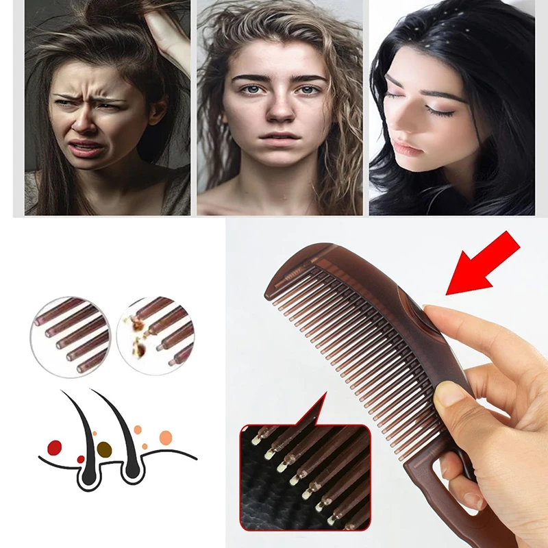 

2/3Pcs Anti Dandruff Massage Comb Set Anti Static Anti Tangling Hair Brush Press Anti-dandruff Oil Massage Cleansing Comb