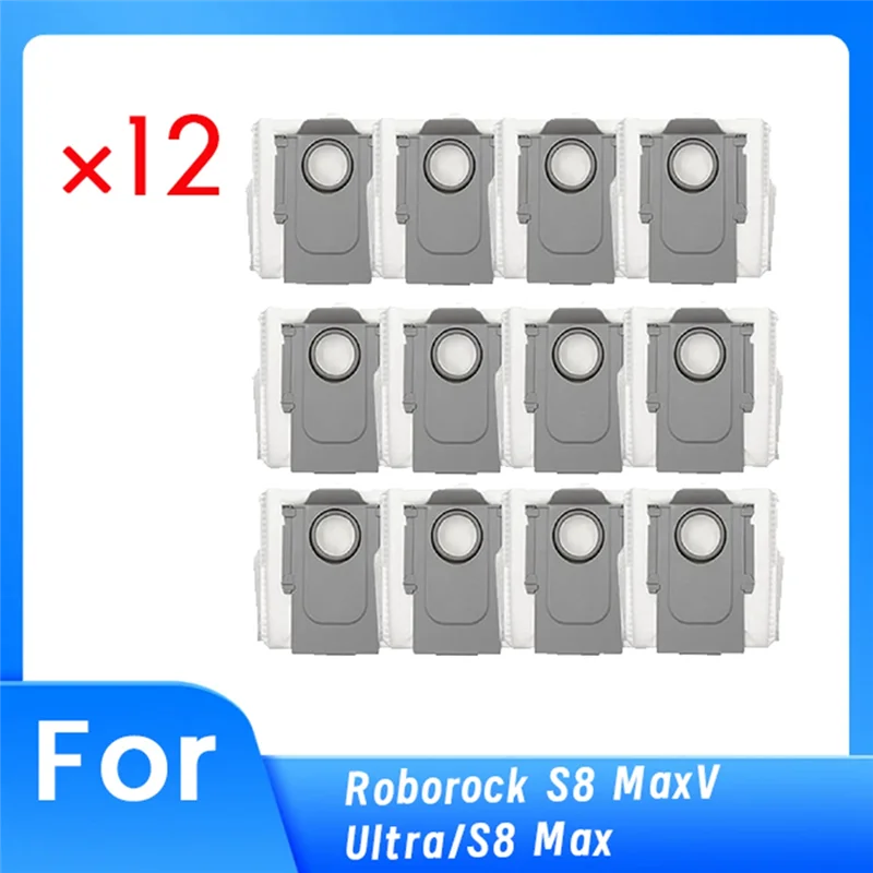 BAAN-12 bolsas de polvo para Roborock S8 Maxv Ultra/S8 Max, bolsas de polvo construidas para durar y funcionar bien