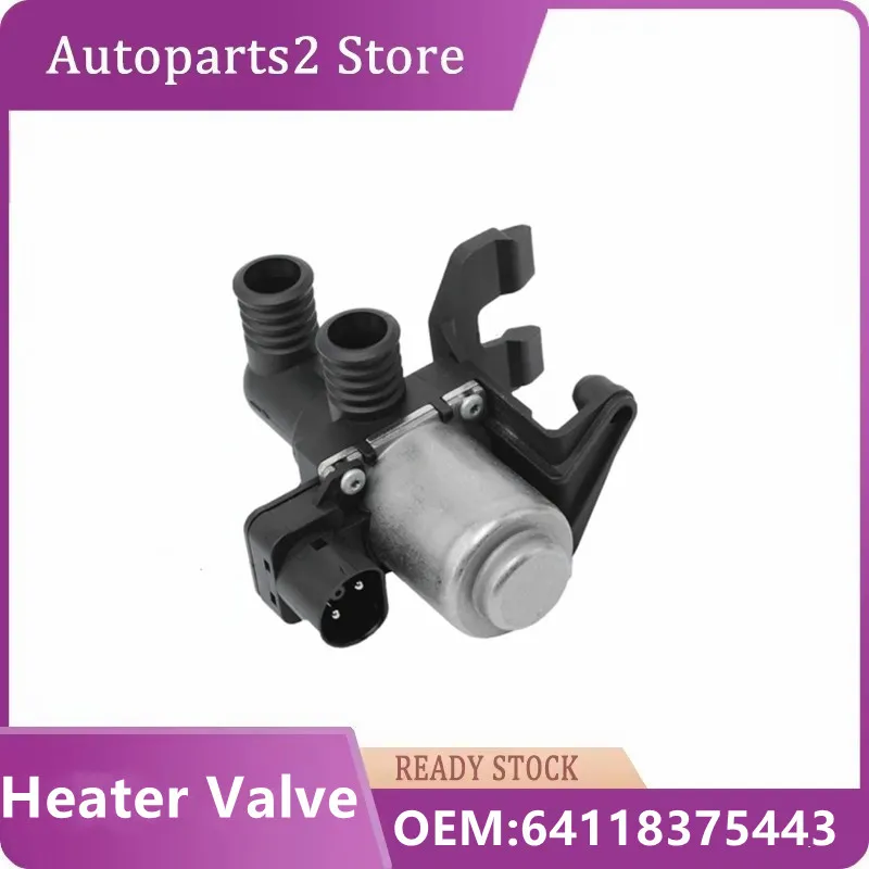 

64118375443 Cooling System HAVC Water Heater Climate Control Valve For BMW E36, E46, E60, E61, E63, E53, E39, E52