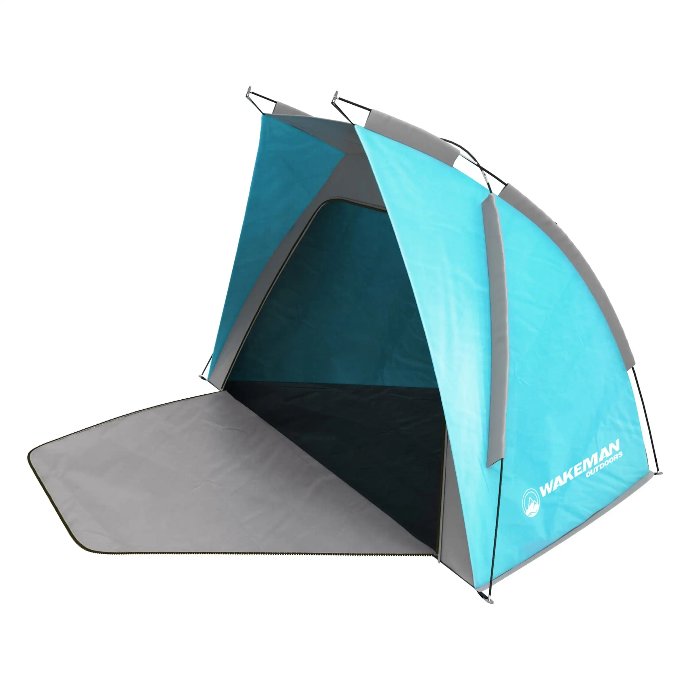 

Beach Tent Sun Shelter- Sport Umbrella, UV Protection, Zip Up Porch for Privacy & Carry Bag- Shade for Families