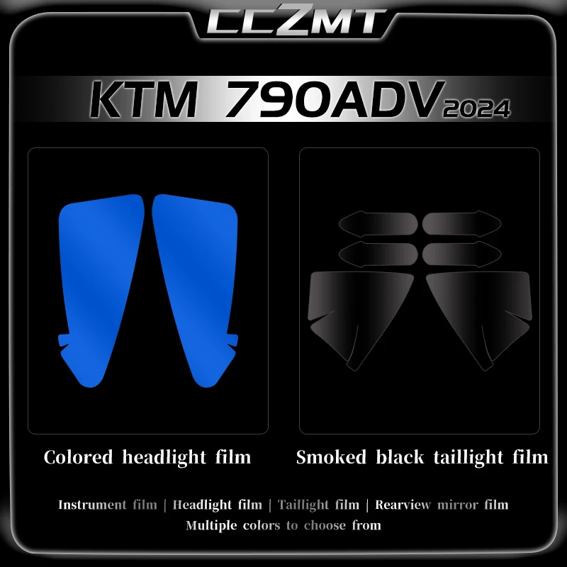 

For KTM 790 Adventure 790adv 790 ADV 2024 Headlights film taillights instrument film transparent protective sticker accessories
