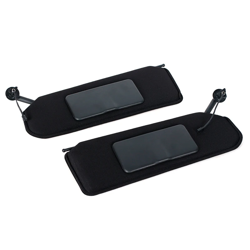 Black Front Sun Visor For Chevrolet Corvette C5 1997-2004 10442033 10442034 Sunvisor With Light Makeup Mirror