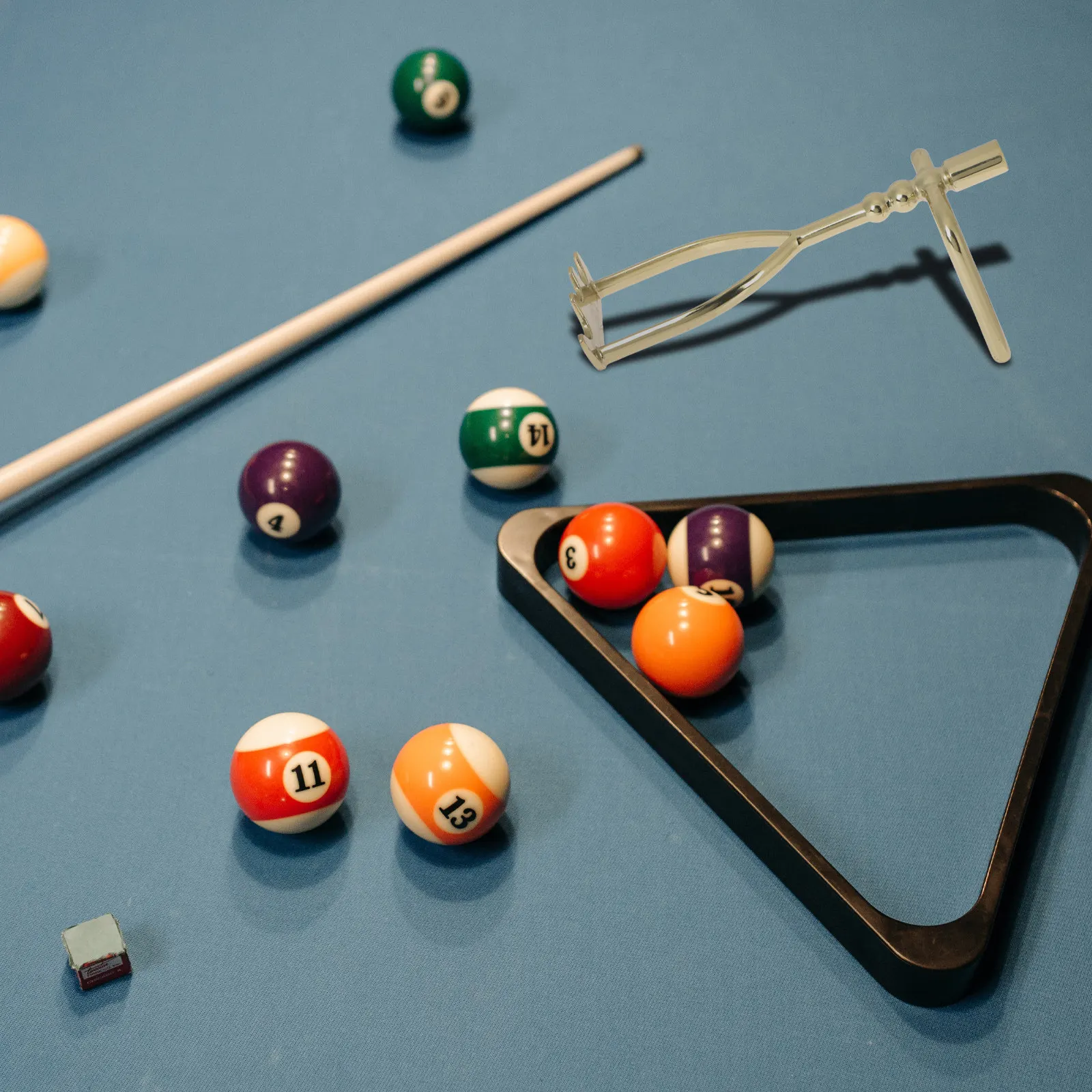 

Профессиональная металлическая головка для бильярдного кия, портативная, компактная конструкция для точных ударов