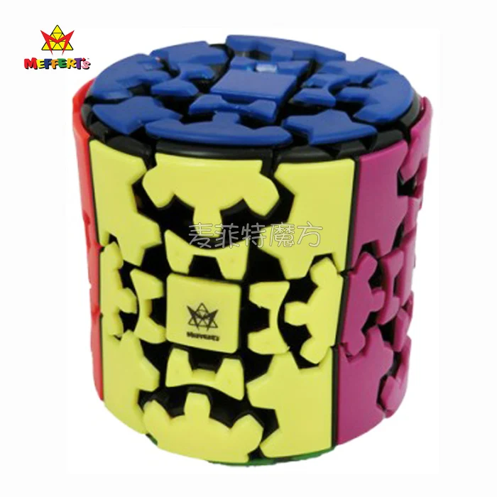 Meffert's Genuine 3x3 Magic Cube Gear Cylinder Cube Fun Children's Toy  3x3 Fidget Cube Speed Puzzle