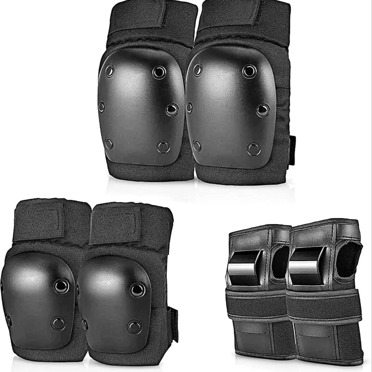 AliExpress NONE Knee Pads Elbow Pads Wrist Guards for Adult Youth 6 in 1 Protective Gear Set for Skateboarding Biking Roller Skating Cycling Out