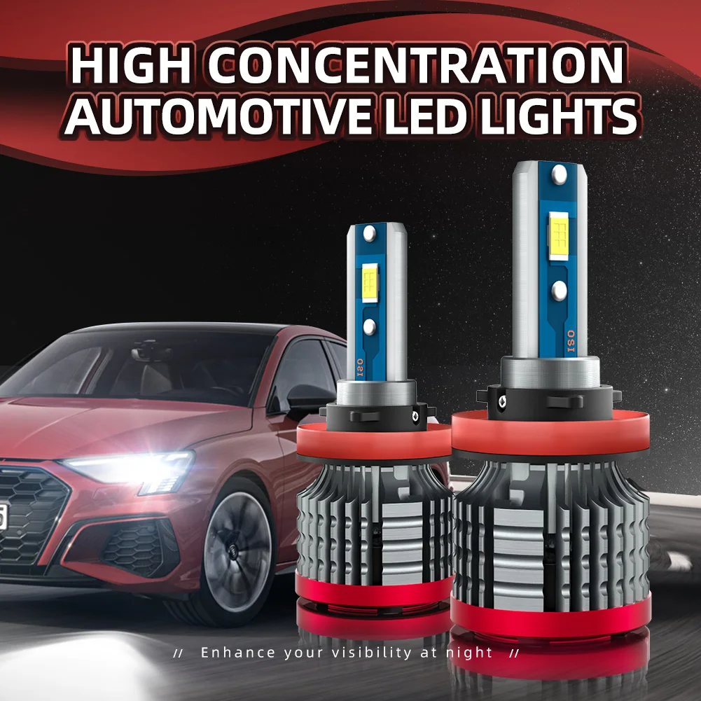 

TEENRAM LED H7 H4 Car Headlight Bulbs H1 H11 H9 9007 H13 High Low Beam 120W 20000LM 6500K 3570 CSP LED Chip Auto Lights
