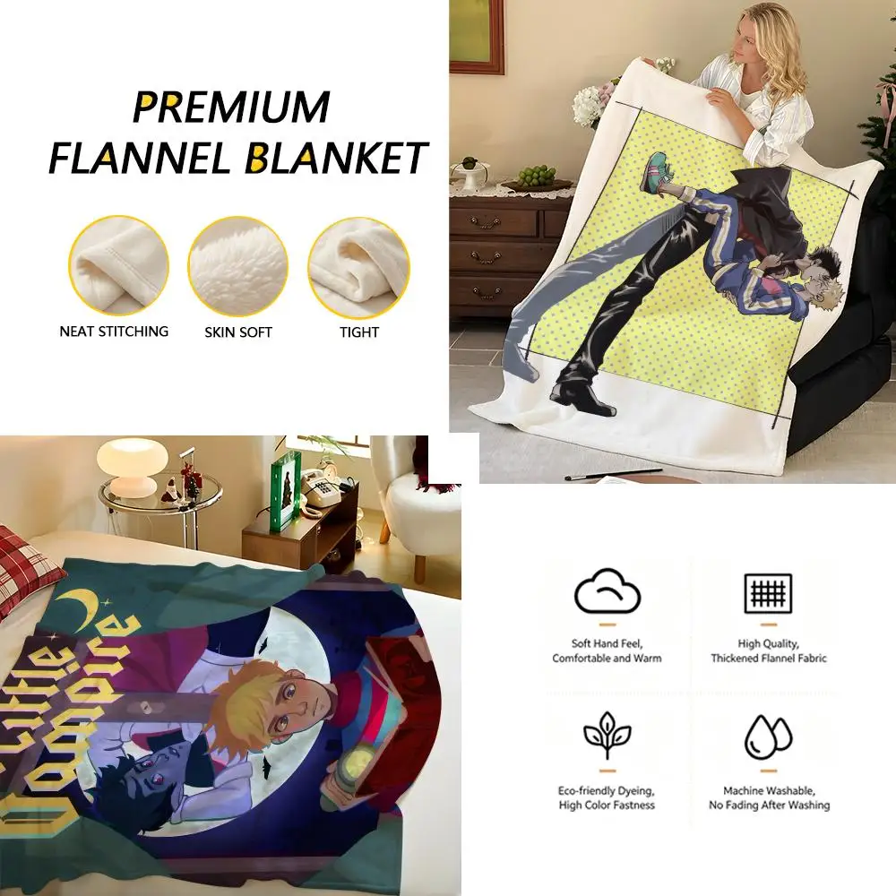 Novel The Little Vampire F-Fan-made Throw Flannel Blanket, Soft Warm, Durable & Washable cute Cool