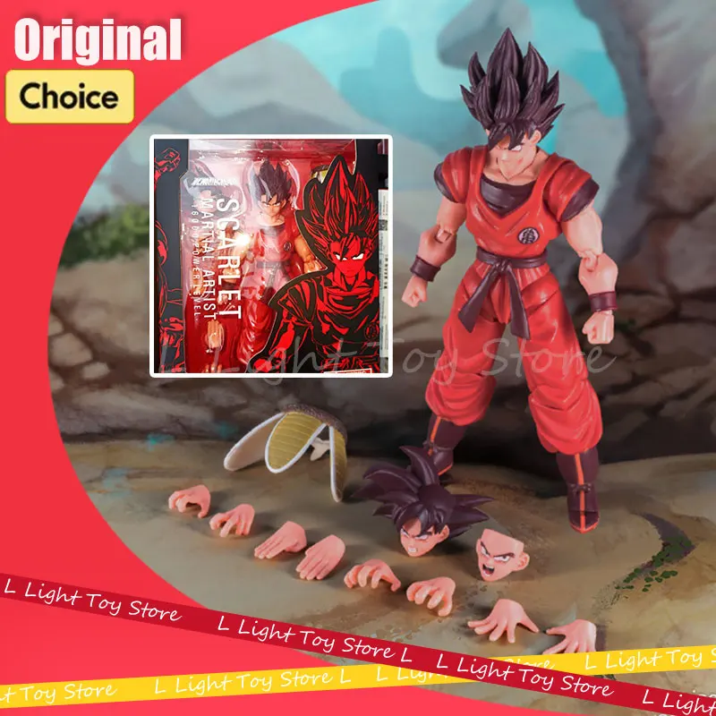 

Оригинальный запас Demoniacal Fit Dragon Ball Son Goku, экшн-фигурка, Алый боевой художник, Kaiouken Goku, аниме-фигурки, модель игрушки