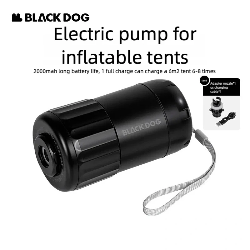 

Электрический воздушный насос высокого давления Blackdog для улицы, палатка и надувной матрас, многофункциональный воздушный насос большой емкости для кемпинга