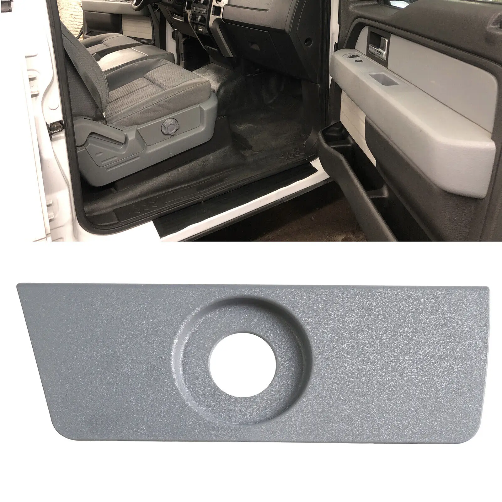 Per 2011-2014 Ford F150 lato sinistro/destro manuale interruttore sedile lombare pannello alloggiamento grigio