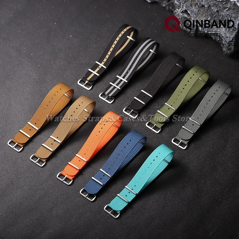 18mm 19mm 20mm 22mm Neues geripptes Nylon-Uhrenarmband für Seiko Uhrenzubehör für Omega Militärarmband Herren Damen Armband – Detail 4