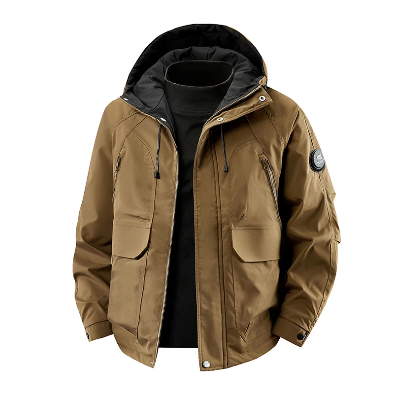Winter Men's and Women's Warm Parka Padded Lining Design Winter Cold-proof Hooded Cotton Jacket Casual Fashion Waterproof Coat
