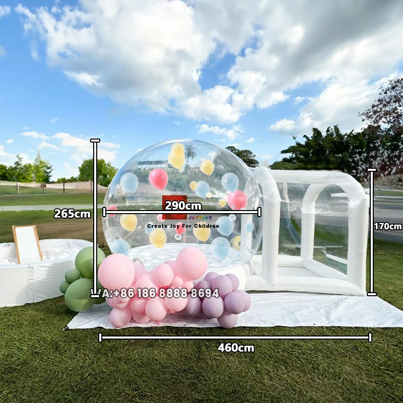 Inflatable Bubble Bouncy House for Kids – 0.66mm Thickened Material, Perfect for Outdoor Parties