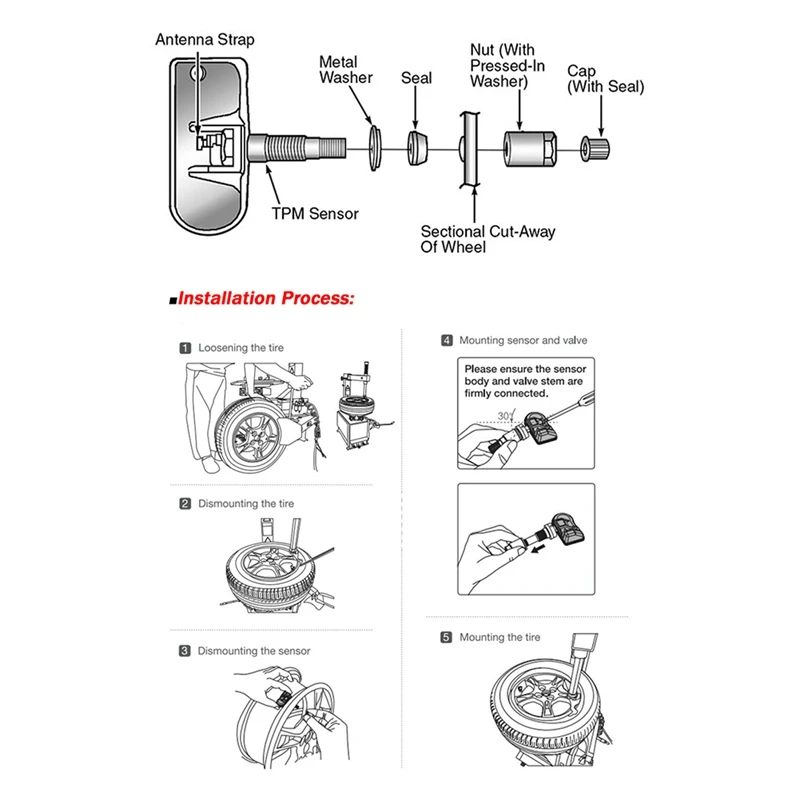 Sistema di monitoraggio del sensore di pressione dei pneumatici TPMS per auto 315Mhz per Lexus Es Rx Toyota Avalon PMV-E000 42607-02050 PMV-E000