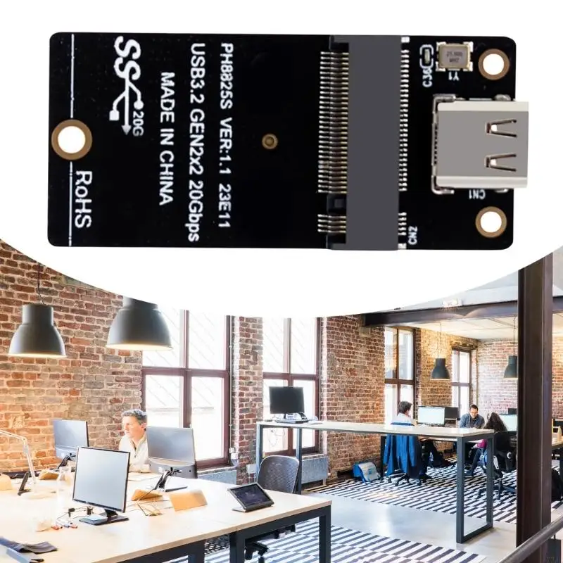 M.2 NVME Solid Disk Risers Board to Type C Adapter 20gbp Speed ​​Data Transmission