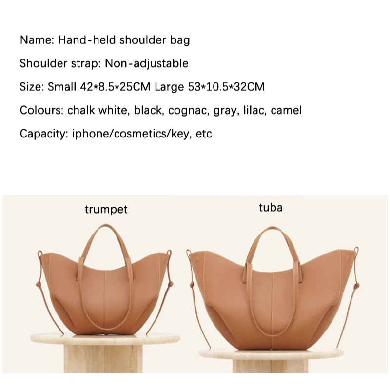 Wing HandBag French Niche Tote Bag Cyme Light Luxury Retro European and American Portable Shoulder Bucket Armpit Bags