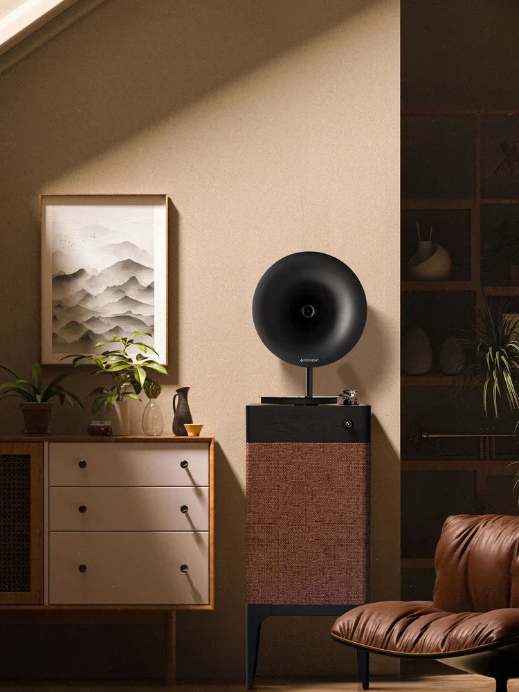 Professional vinyl record player electric singing modern light luxury HiFi phonograph bluetooth speaker