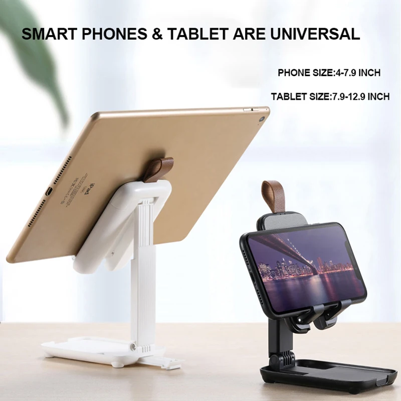 

YTGEE NEW Mini Foldable Portable Plastic Desk top 360 degree Rotation Height Adjustable Desk Phone Holder Stand for iphone iPad