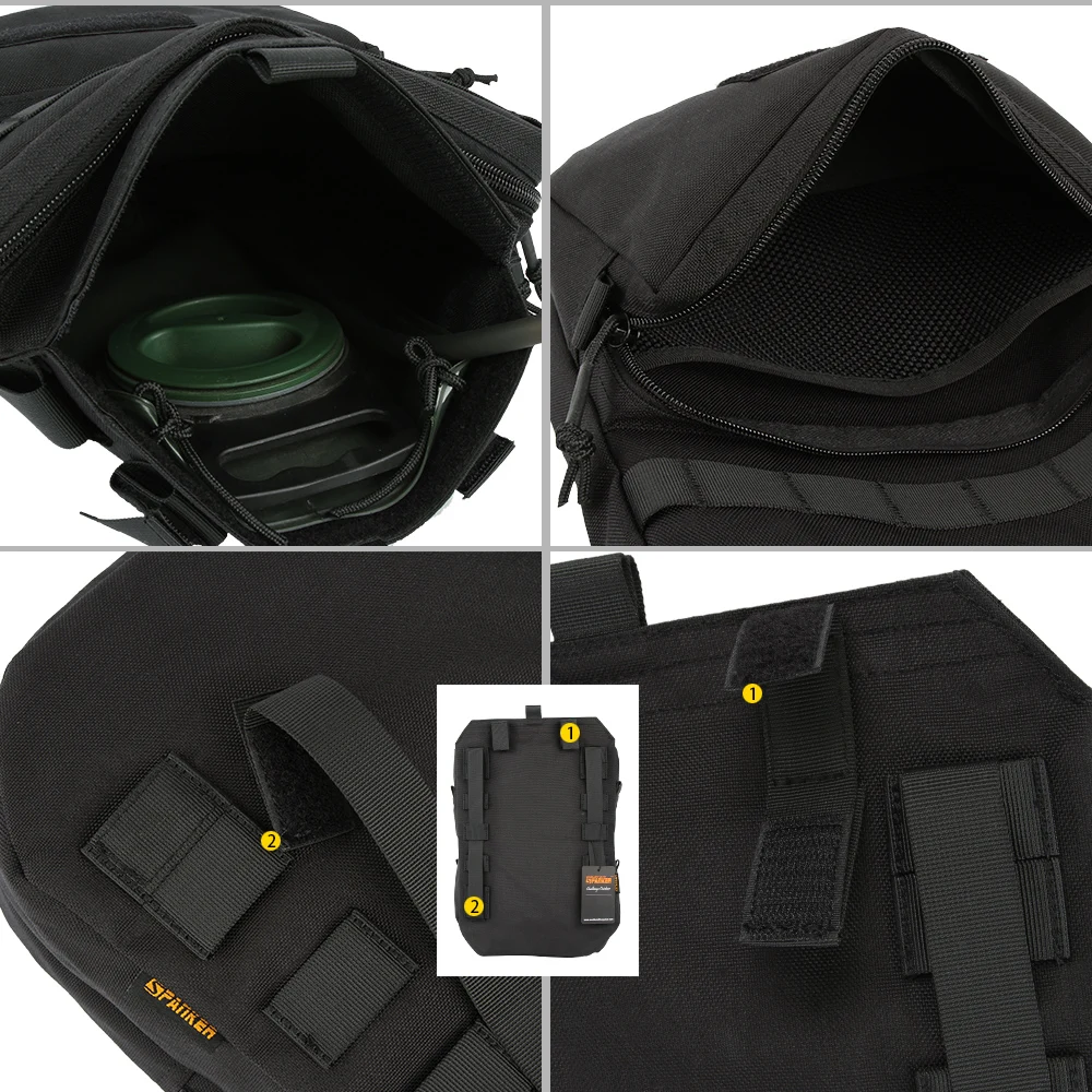 EXCELLENTE ELITE SPANKER Borsa per idratazione tattica Caccia Gilet da combattimento Custodia per idratazione Borse mimetiche Custodia per