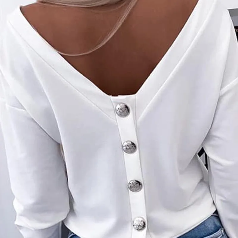 Dames Zomer Lente Hartpatroon Sheer Mesh Ronde Hals Lange Mouw Kralen Sheer Mesh Tee Casual Top