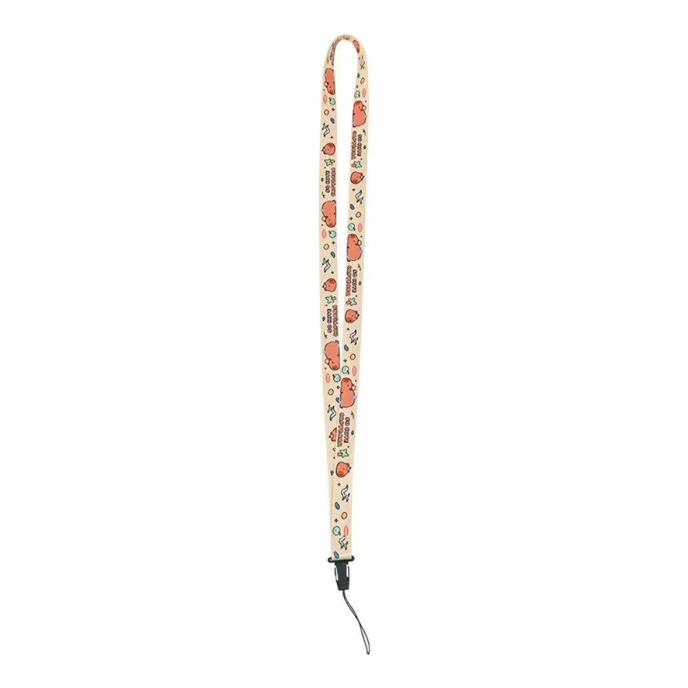 New Capybara Phone Case Strap Polyester Material 45cm USB Drive Rope Cartoon Lovely Keychain Hanging Rope