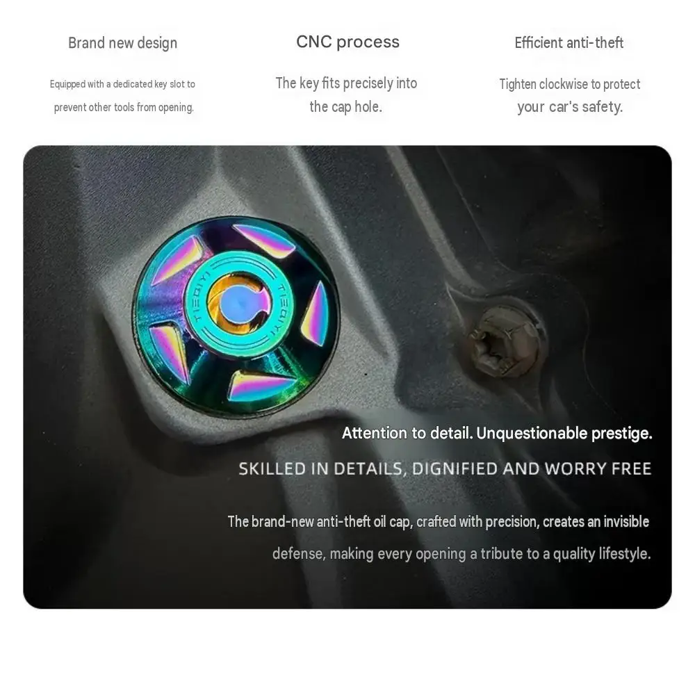 Aftermarket Anti-Theft Oil Filler Cap for ZXMOTO 500RR/500F – Tamper-Resistant Colored Aluminum Alloy Motorcycle Accessory