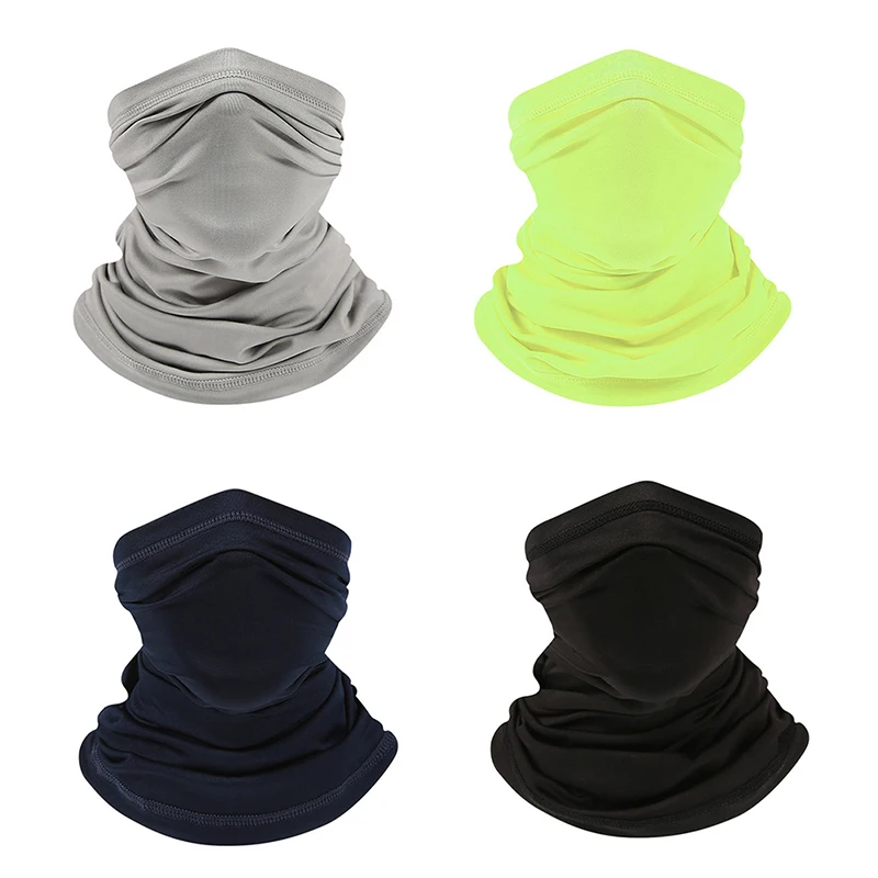 UV Protection Scarf Ice Silk Face Cover Neck Tube Quick-drying Outdoor Fishing Cycling Face Head Wrap Cover Breathable Bandana