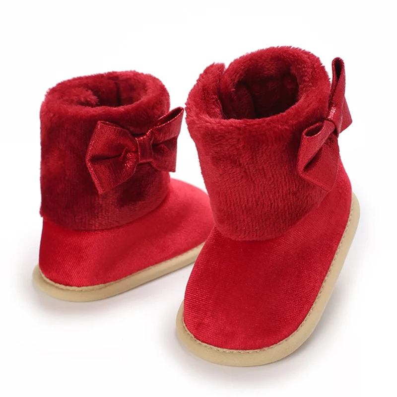 Winter Warm Newborn Baby Cotton Booties Rubber Non-slip Boots  Non-Slip Sole Toddler Boy Girl First Walkers Infant  Shoes Boots