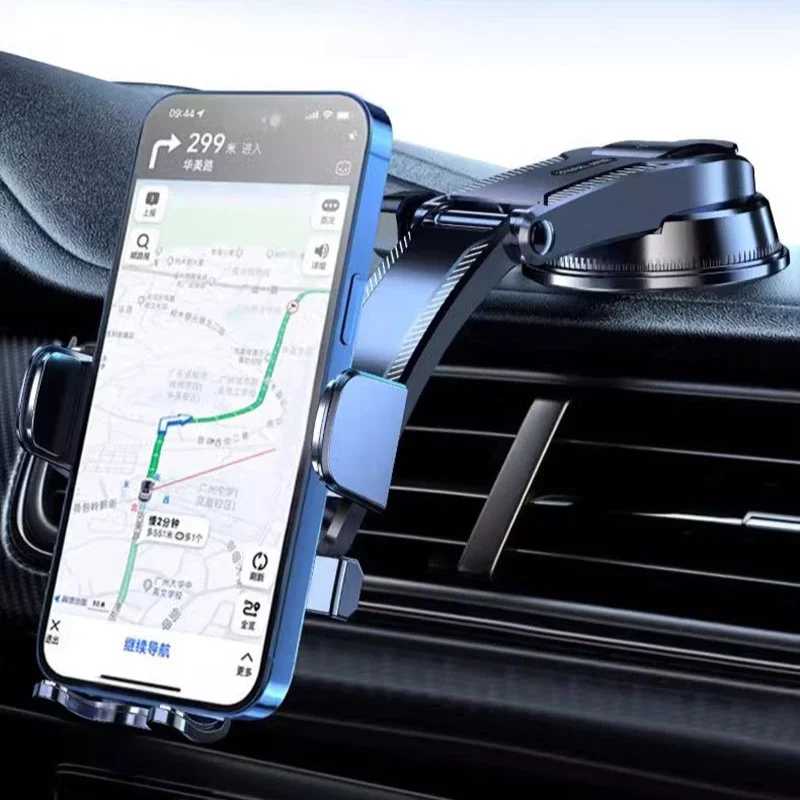 

Автомобильный держатель для телефона Суперстабильная автомобильная подставка для телефона GPS для приборной панели автомобиля Вентиляционное отверстие на ветровом стекле, совместимая со всеми мобильными телефонами