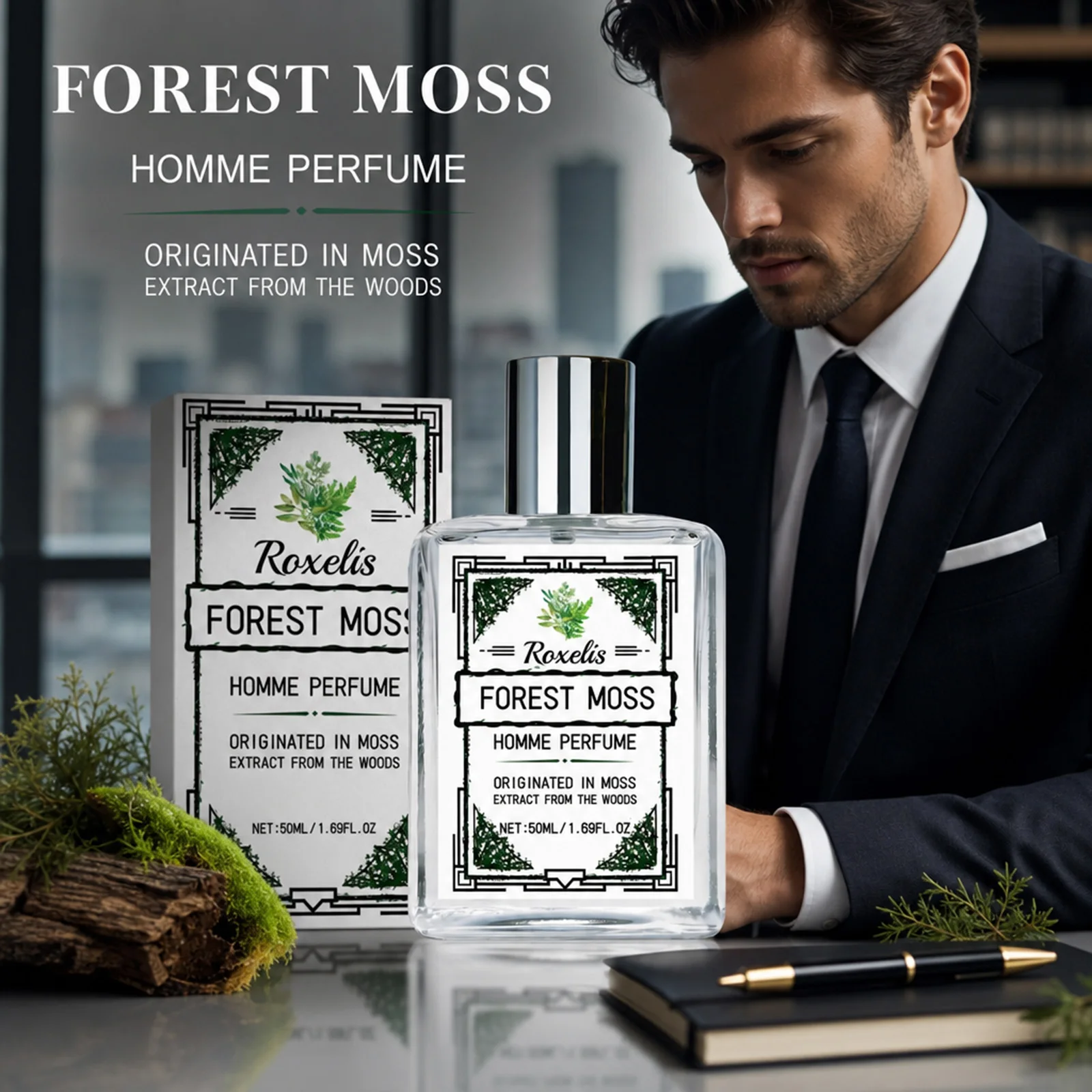 森とウイスキーの香りの香水、優雅さを醸し出し、持続する魅力、 - Perfume Fragrance Lasting のレビューと価格
