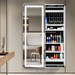 Stich Mirror Nail Organizer Drzwi Wiszące Szafki Łazienkowe Biżuteria Produkty Do Makijażu Całe Ciało Meble Szafka Szafa Led