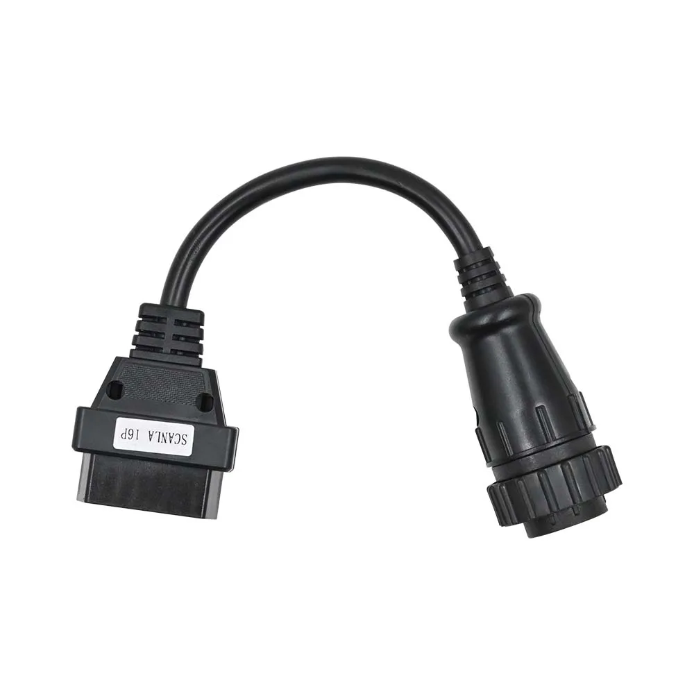 Truck OBD2 16pin Female OBD Extension Cable For SCANIA Truck 16 Pin Male OBD2 Connector Suitable Scanner Diagnostic Tool