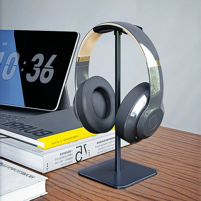 헤드폰 스탠드 디스플레이 랙 탈착식 데스크탑 이어폰 행어, 알루미늄 합금 수직 브래킷, 헤드폰 B용